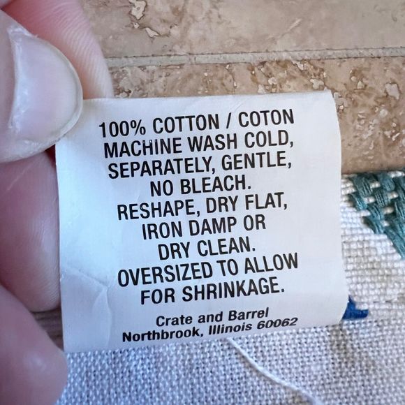 Crate & Barrel Solstice Table Runner Spring Easter Rainbow Embroidered 90x14 - Picture 12 of 15